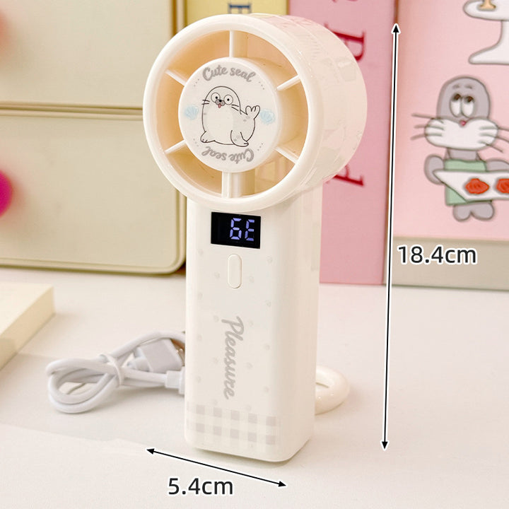Penguin-Themed Handheld Fan Bowlift