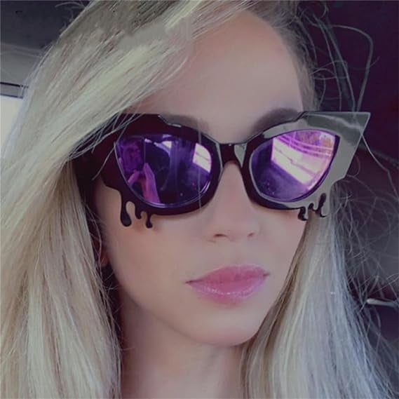 Women Exclusive Cat Eyes Sunglasses with Artistic Details Bowlift