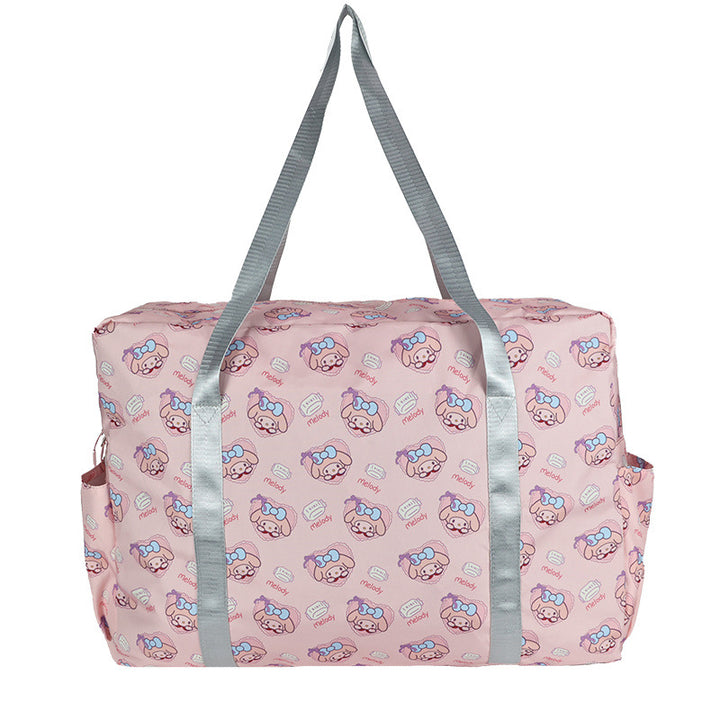 Playful Patterned Overnight Tote Bag Bowlift