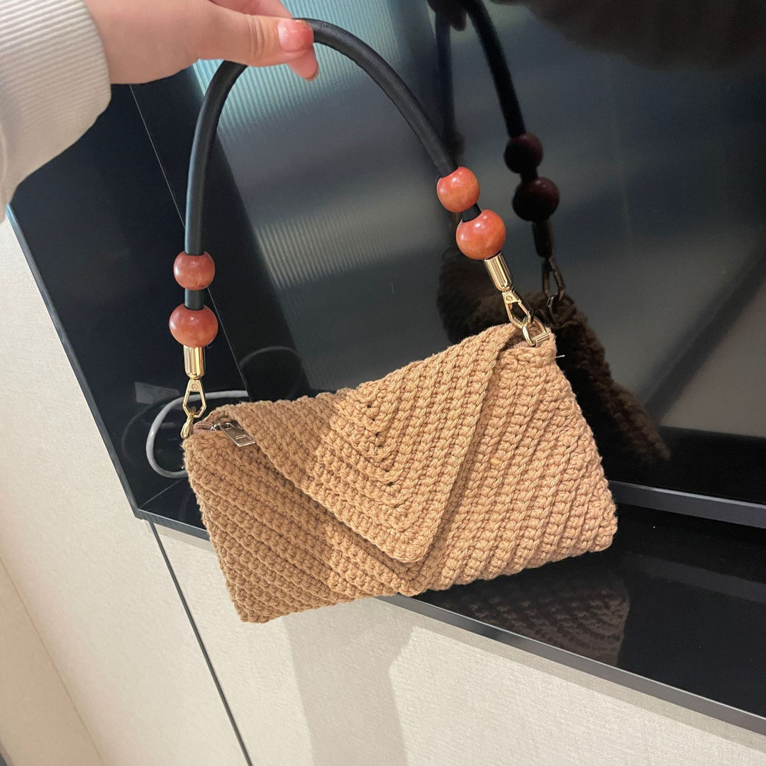 Elegant Woven Shoulder Bag Bowlift