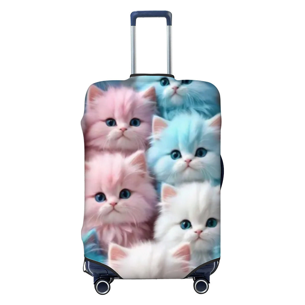 Unisex Hard-shell suitcase with cute cat motif Bowlift