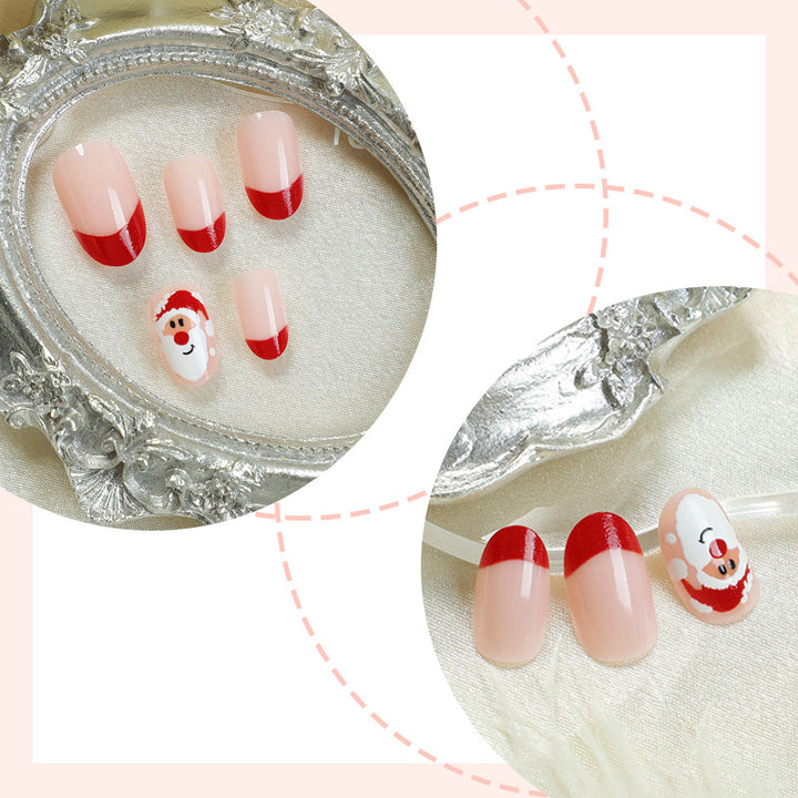 Christmas art nail set with festive designs Bowlift