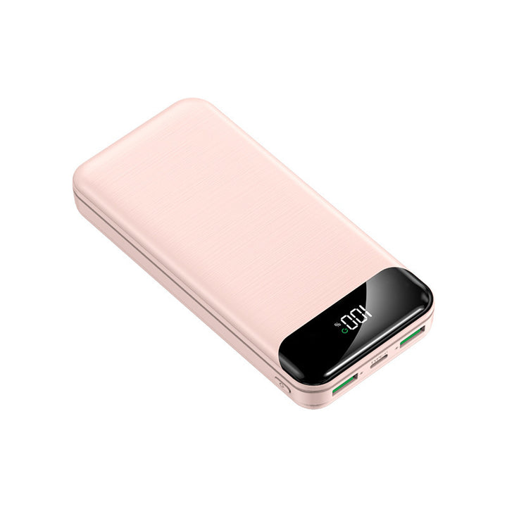 Portable power bank with intelligent LED display and fast charging Bowlift