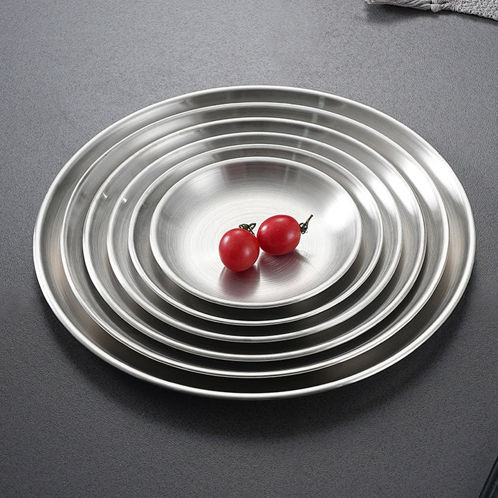 Brushed Stainless Steel Dinner Plate Bowlift