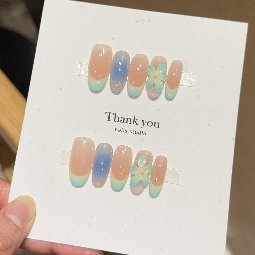 Artificial Nail Tips in Floral Design Bowlift