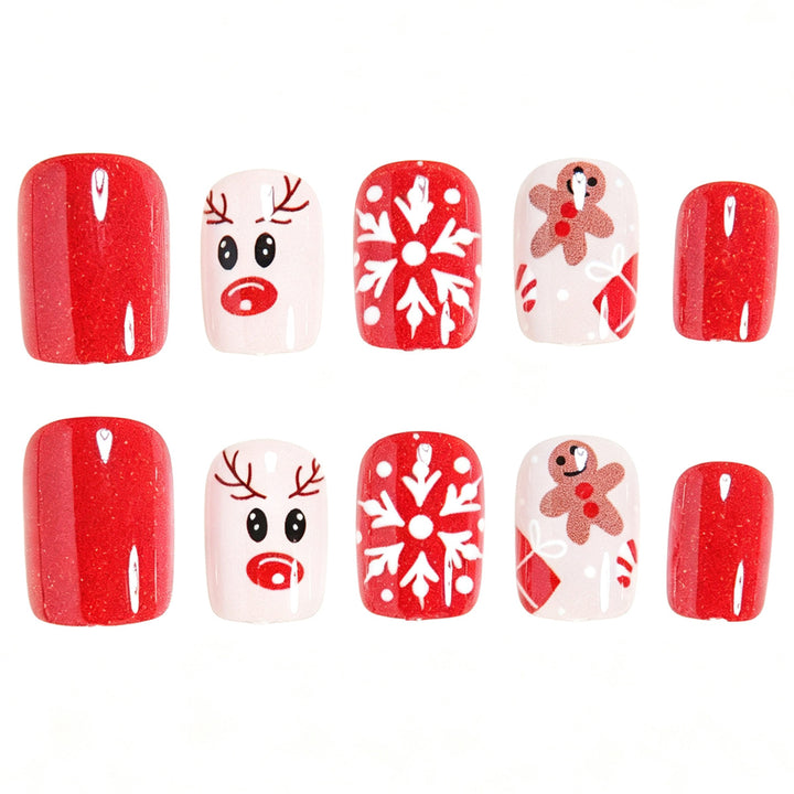 Festive Themed Press-On Nail Art Set Bowlift 1788858489