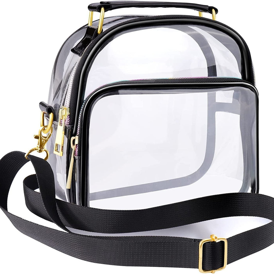 Transparent shoulder bag with removable shoulder strap Bowlift