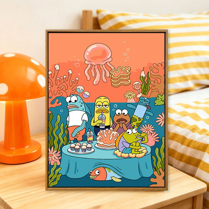 Cartoon Themed Art Print Bowlift
