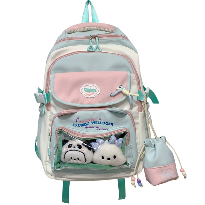 Multi-Compartment Transparent Travel School Backpack Bowlift