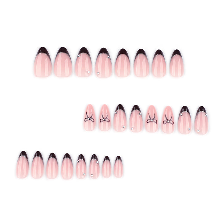 Artful Nail Art with Elegant Bow Decoration Bowlift