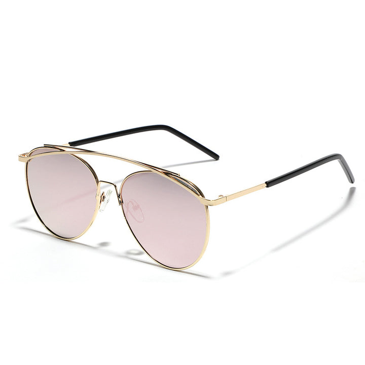 Women's Aviator Sunglasses with Elegant Metal Frame Bowlift