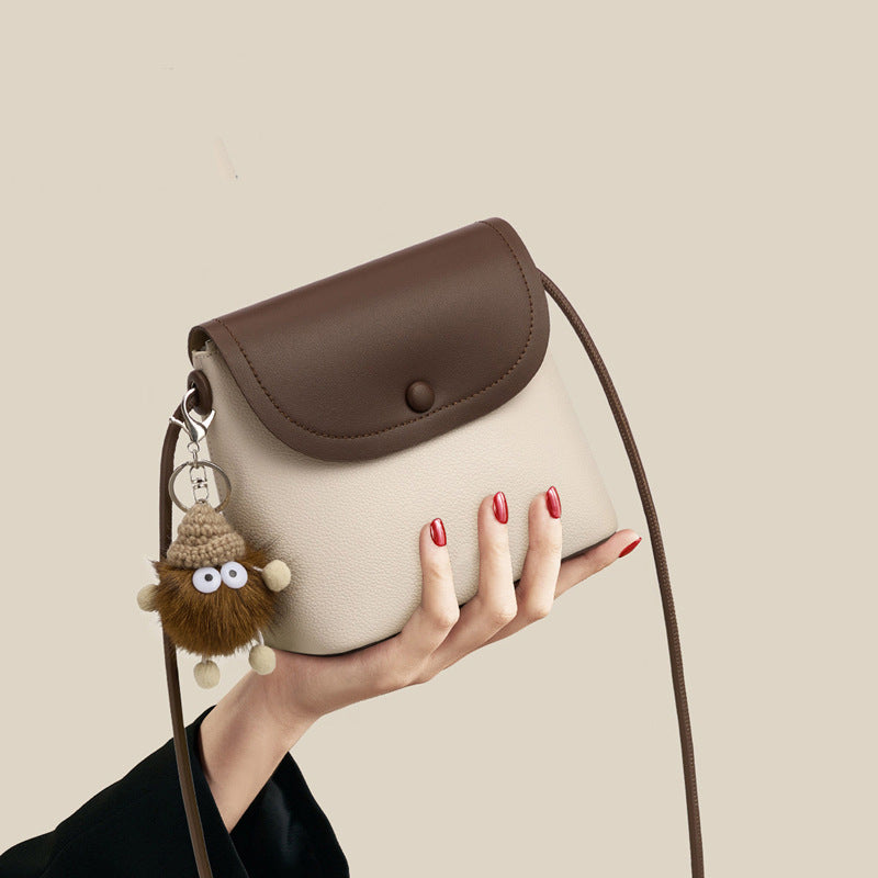 Compact Textured Crossbody Bag Bowlift