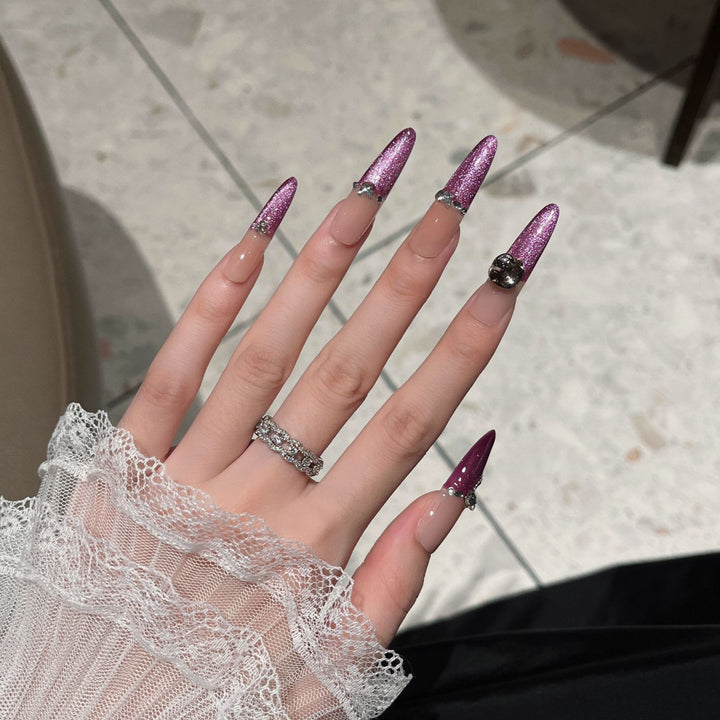 Glamorous Stiletto Nail Art Extensions Bowlift