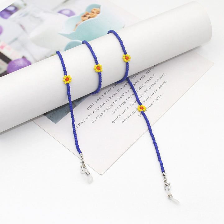 Floral Beaded Eyewear Chain Bowlift