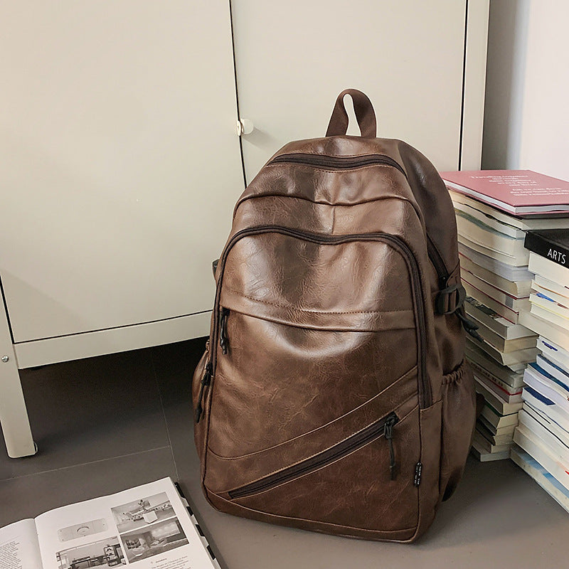 Premium Leather Laptop Backpack Bowlift
