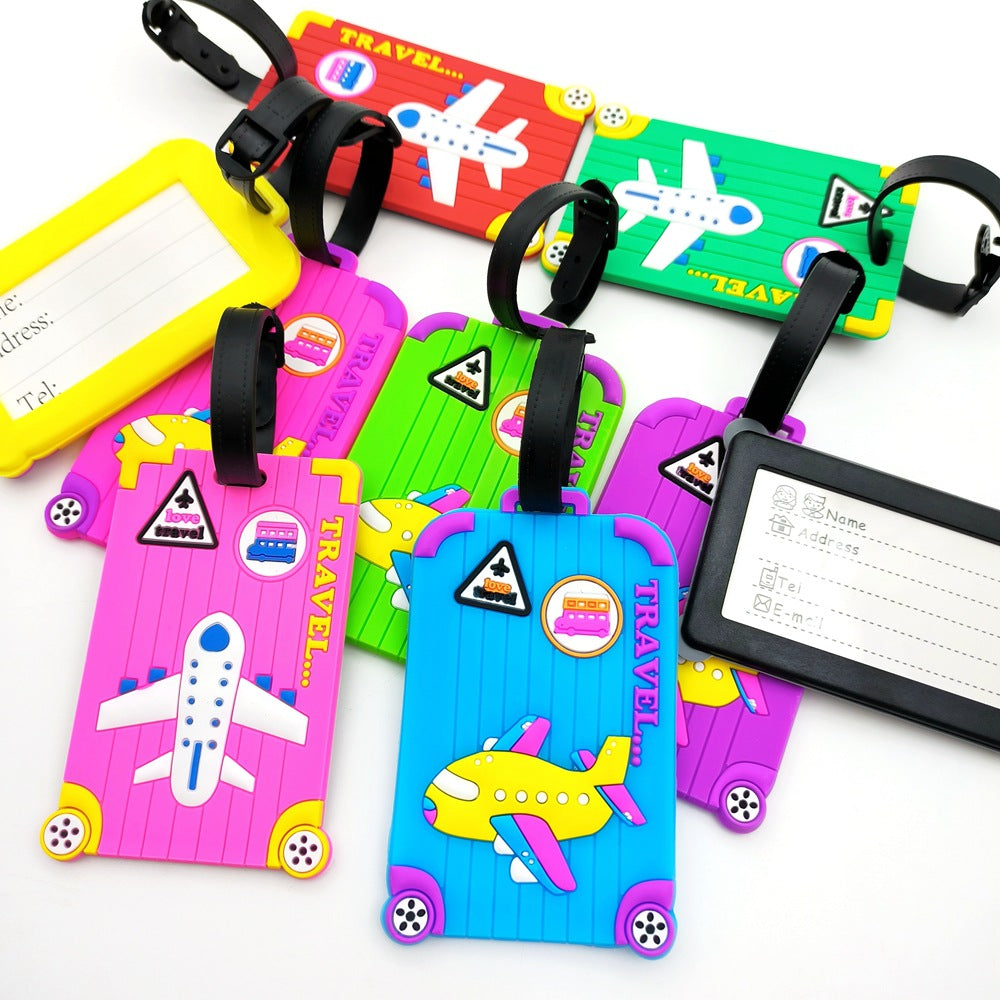 Airplane-Themed Travel Luggage Tag Bowlift