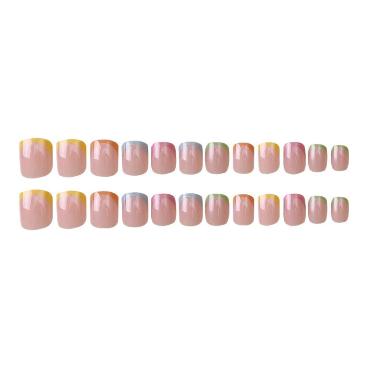 Artistic French Tip Nail Wrap Set Bowlift