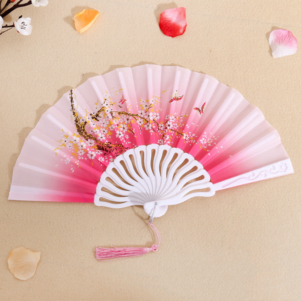 Ladies' artistically designed hand fan Bowlift