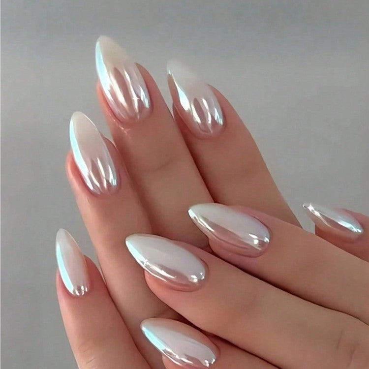 Glossy Gel Nail Extensions Bowlift