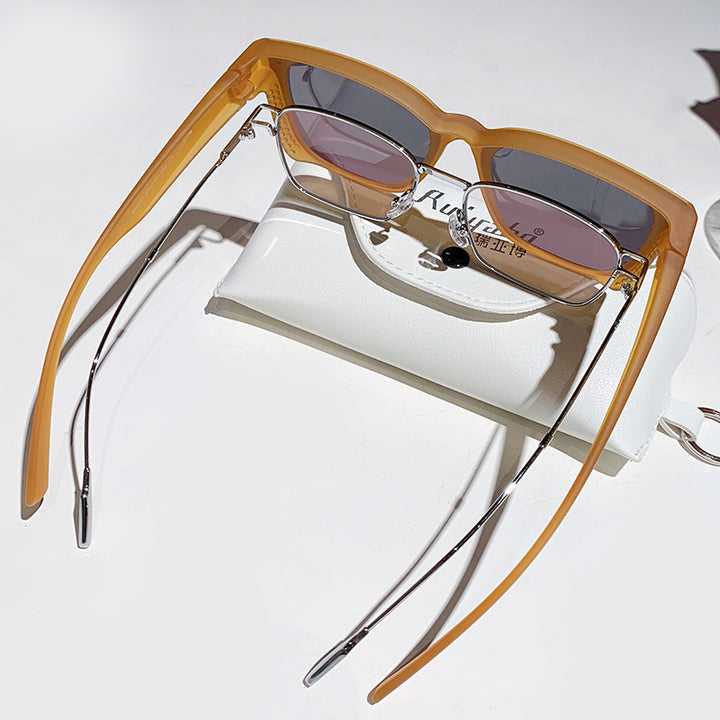 Women's Fashion Sunglasses in Trendy Square Design Bowlift