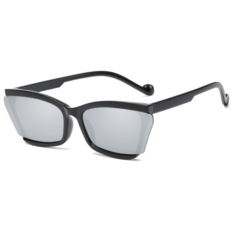 Women's fashionable sunglasses with unique rectangular design and UV protection Bowlift