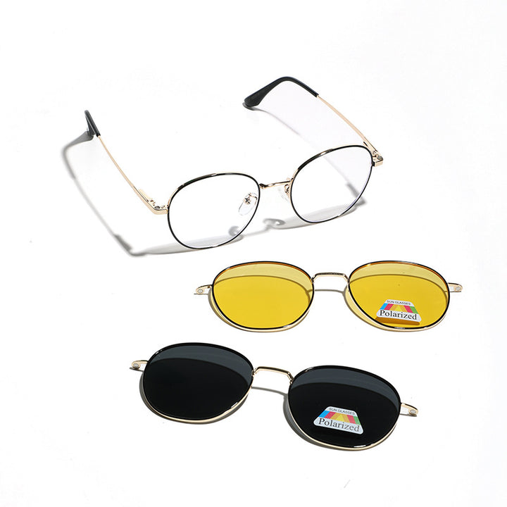 Women's fashionable glasses with interchangeable lenses Bowlift