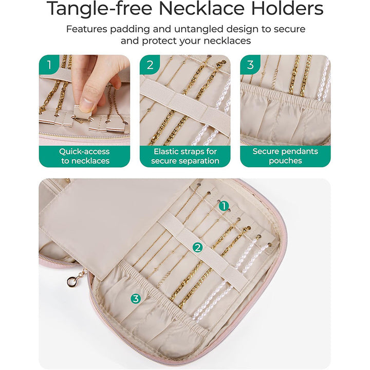 Jewelry Organizer Bag with Side Pockets Bowlift