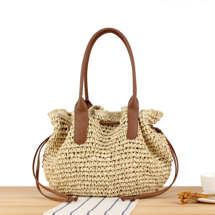 Handbag with Soft Leather Handle and Spacious Interior Bowlift