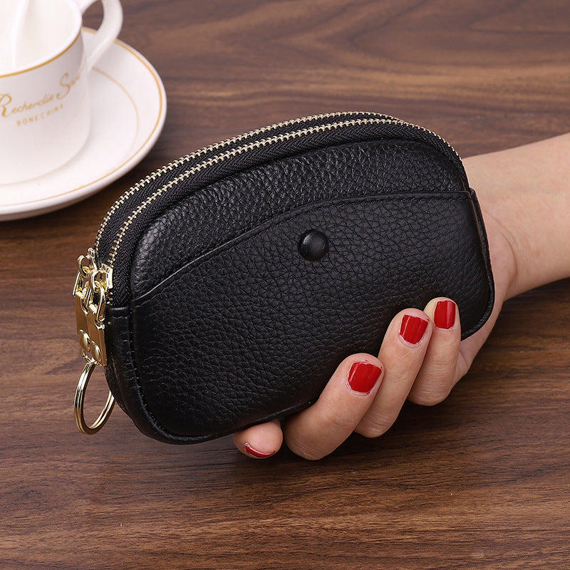 Compact Leather Coin Pouch Bowlift