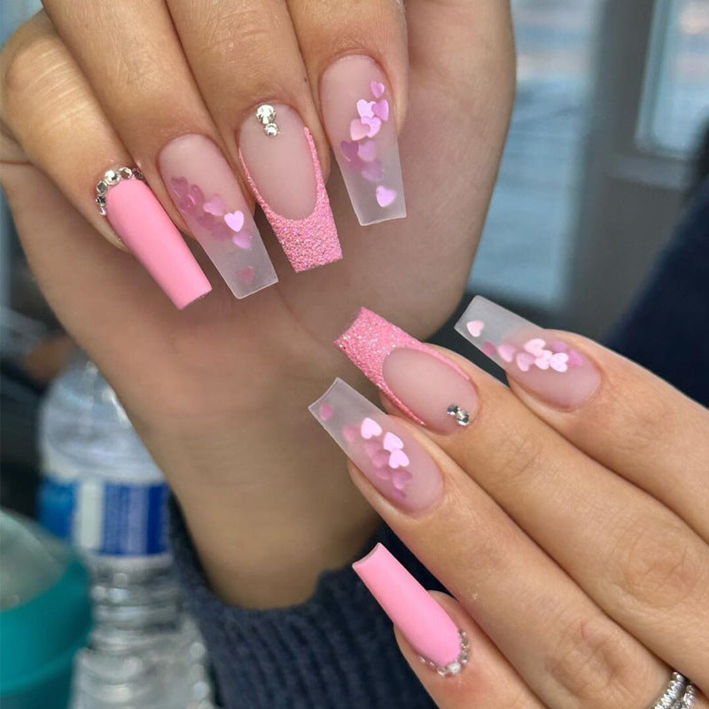 Glamorous Glittery Stiletto Press-On Nails Bowlift