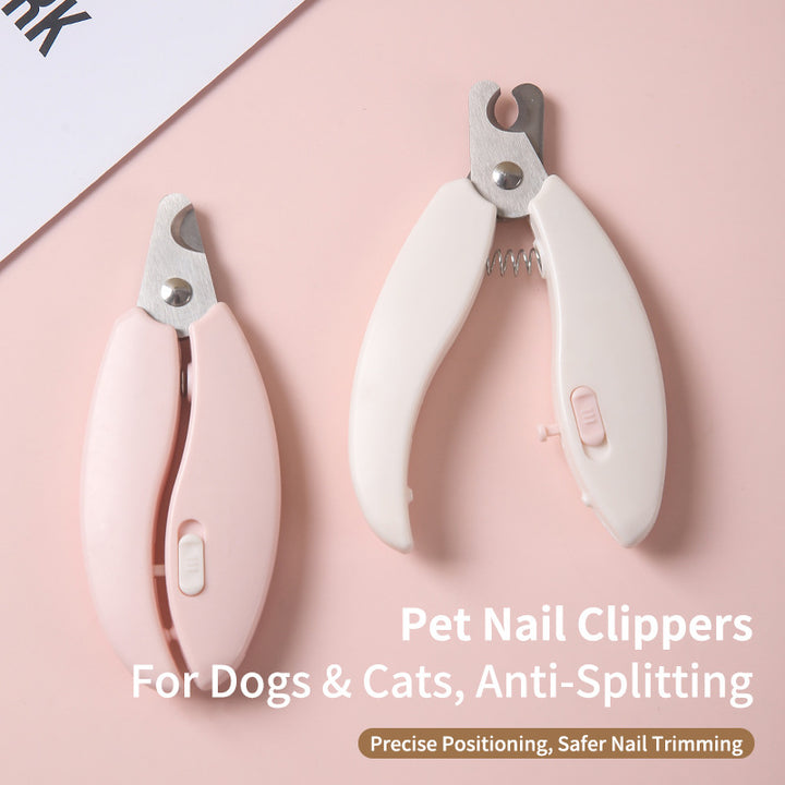 Ergonomic pet nail clippers with safety stop Bowlift