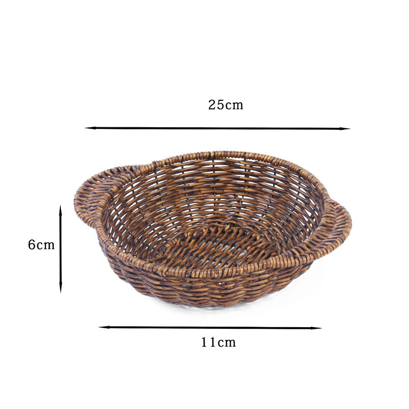 Home Organization Decorative Wicker Basket Bowlift