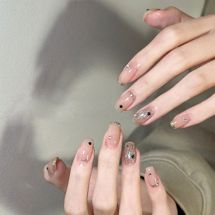 Ombre Press-On Nails with Glossy Finish Bowlift