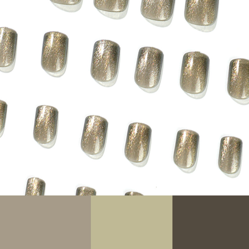 Artful Nail Extensions with Glitter and Ombre Effect Bowlift