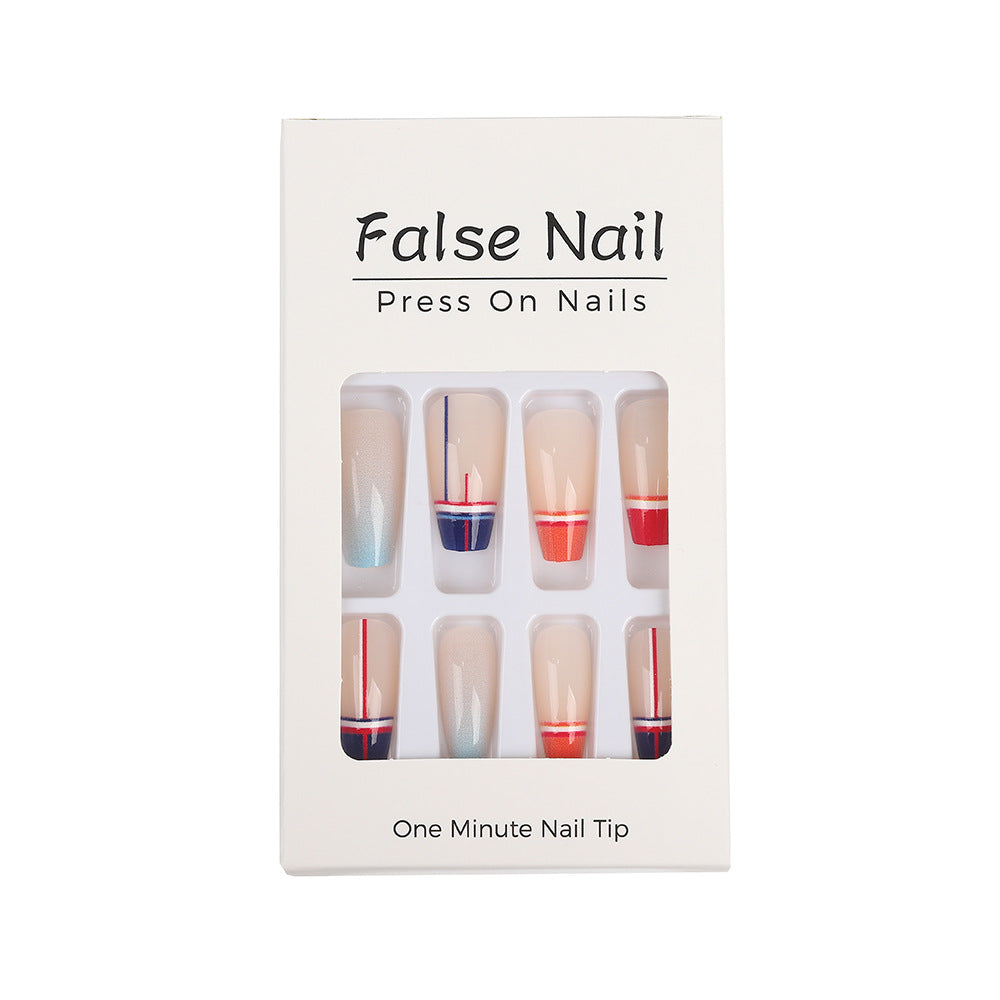 Artificial Nail Set in Modern Gradient Design Bowlift