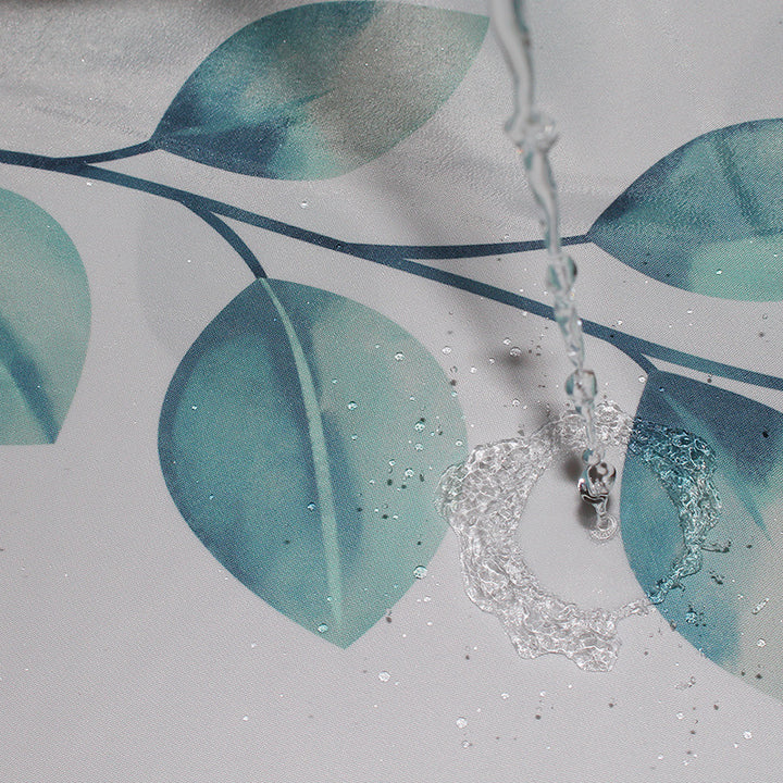 Women's Botanical-Themed Shower Curtain Bowlift