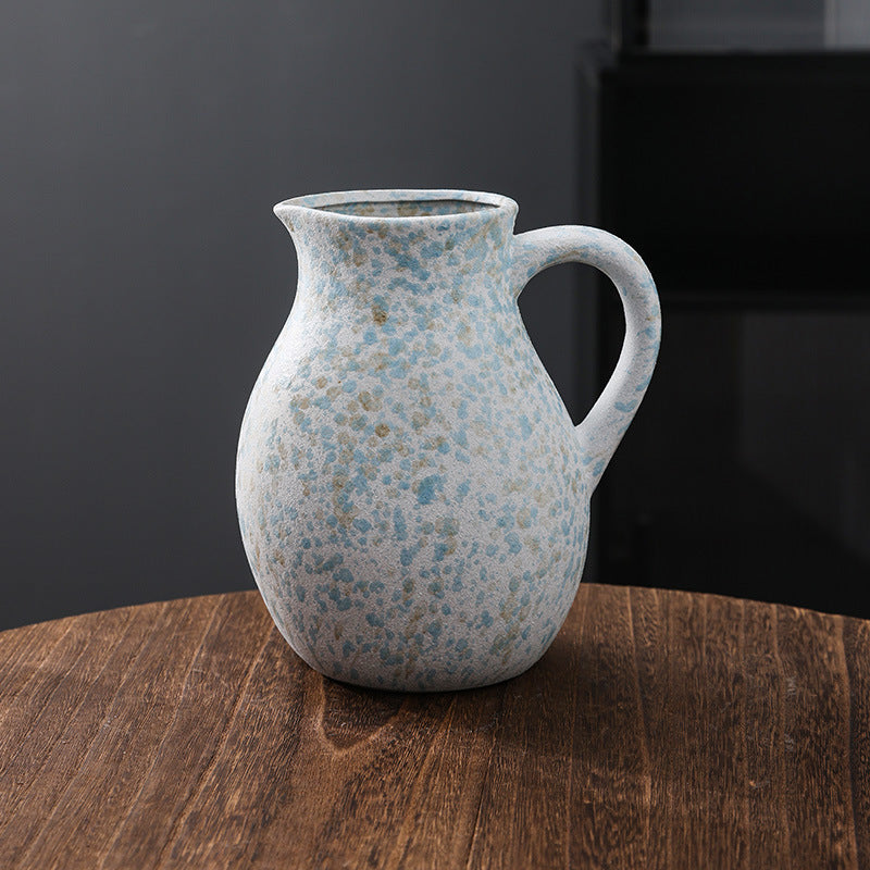Artistic Abstract Ceramic Pitcher