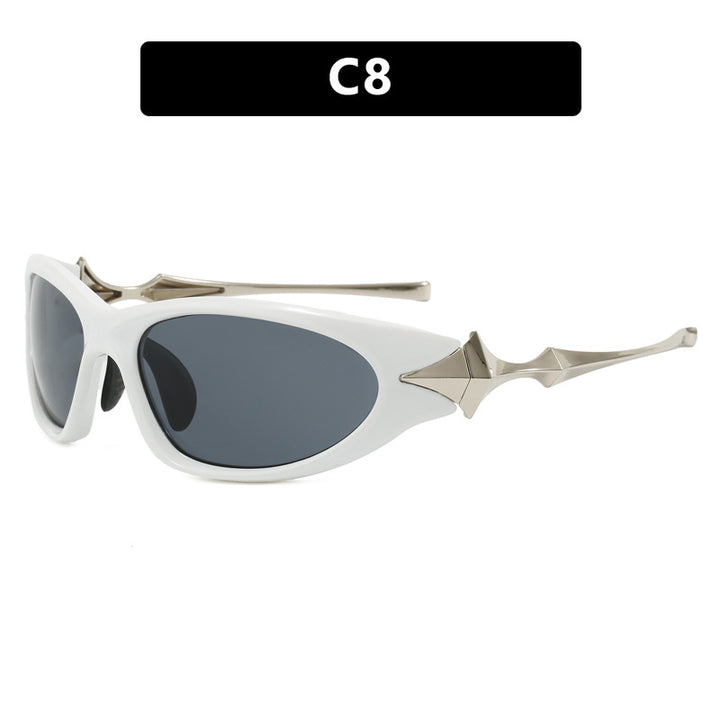 Women's futuristic sports sunglasses with ergonomic design Bowlift