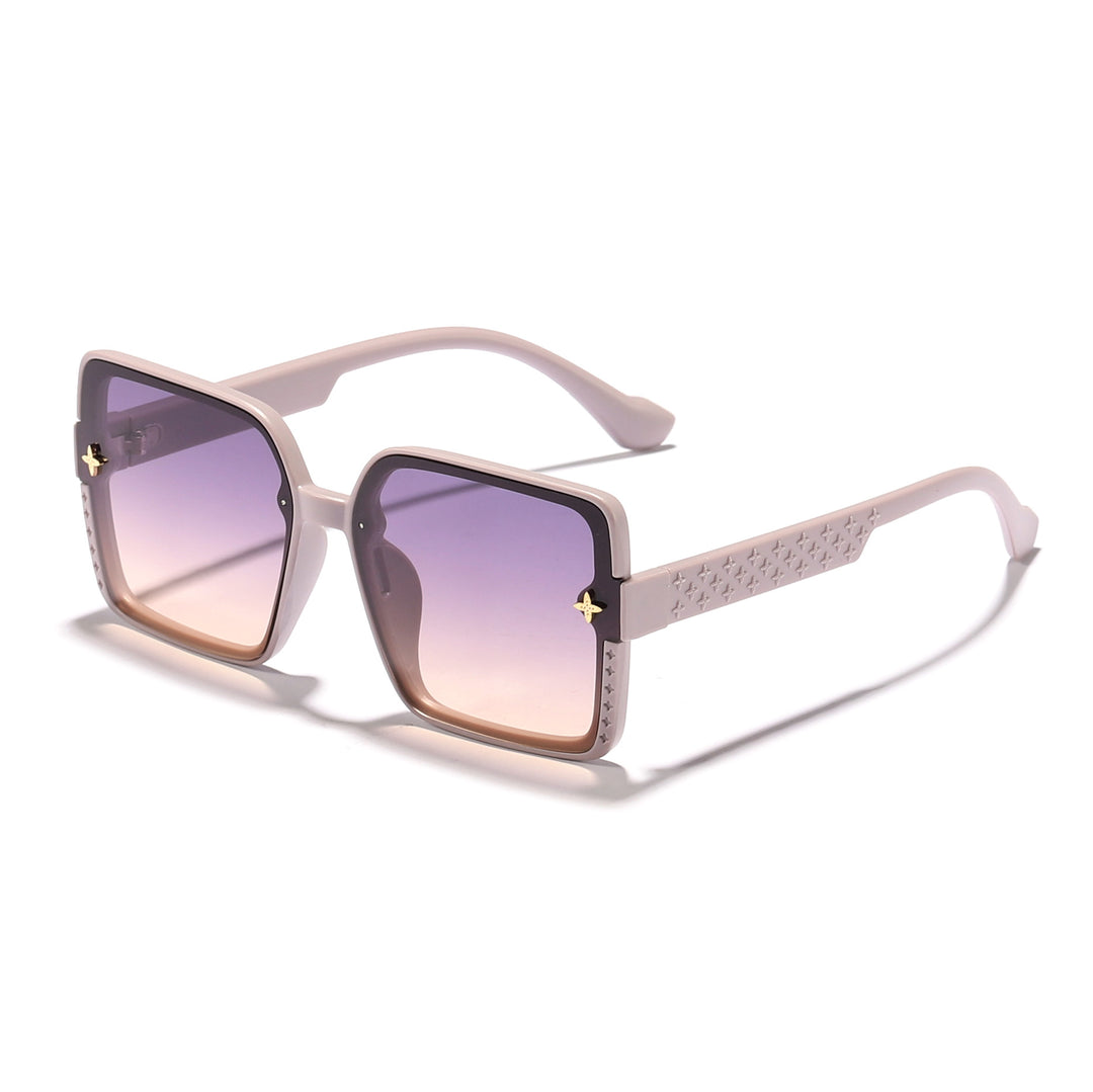 Women's fashionable square sunglasses with embellished frame Bowlift
