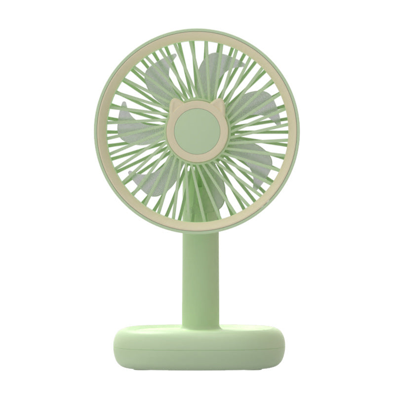 Women's Portable Handheld Fan with Cat Ears Design Bowlift