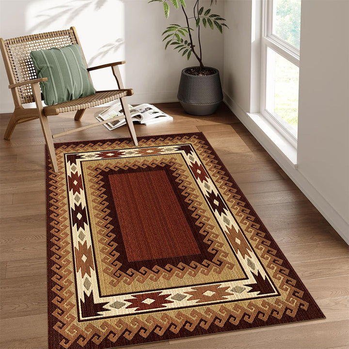 Decorative Tribal Pattern Area Rug