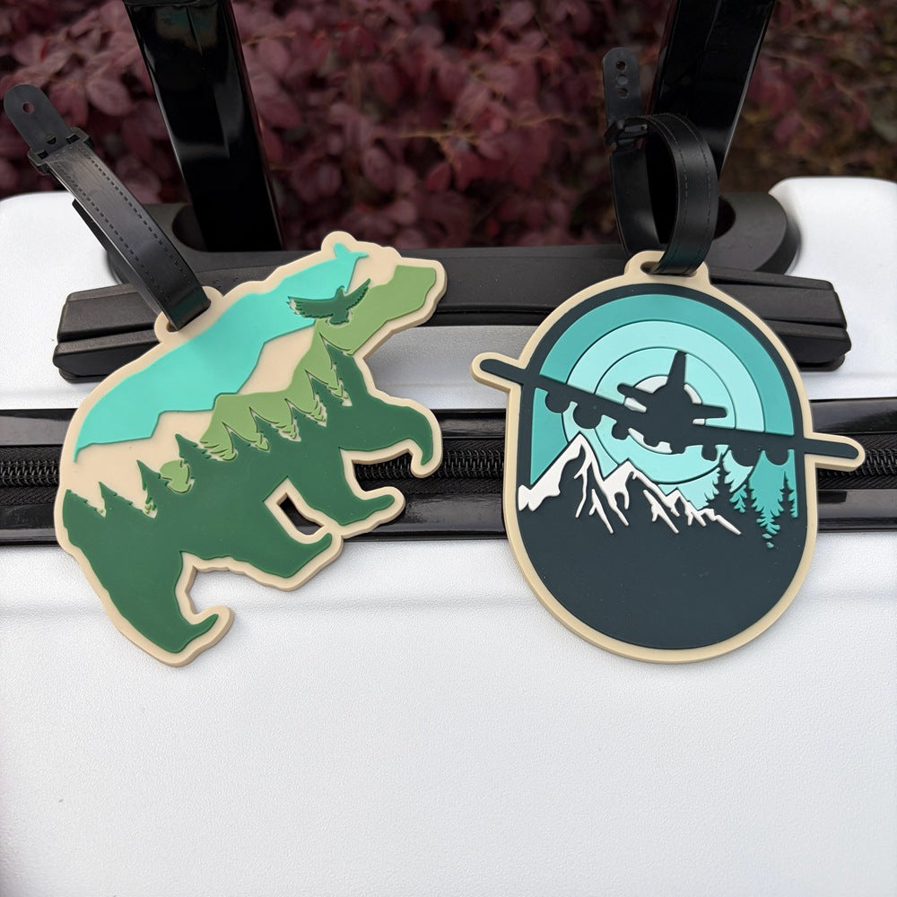 Artistic Bear-Shaped Luggage Tag Bowlift