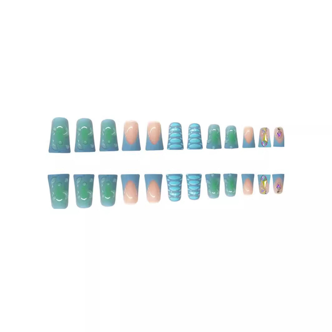 Decorative Long Acrylic Nail Enhancements Bowlift