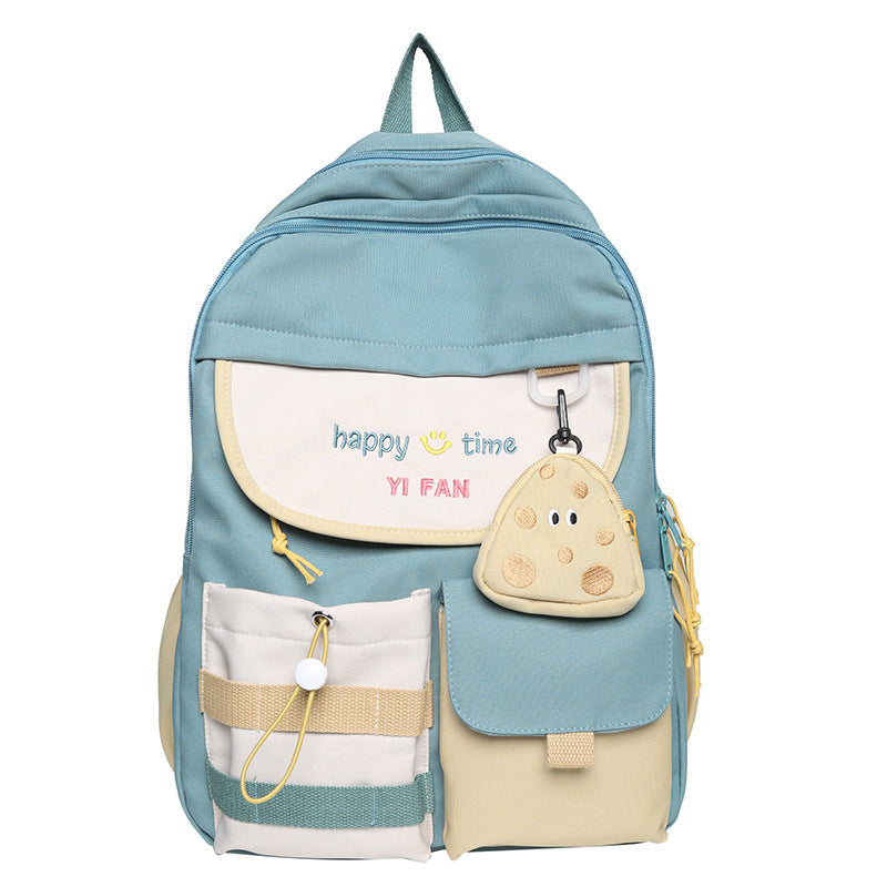 Playful Multi-Pocket School Backpack Bowlift