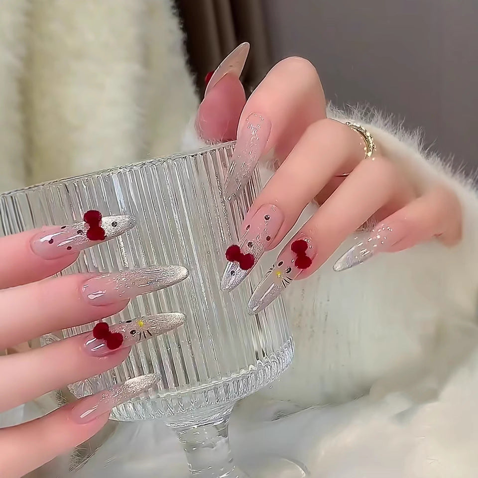 Cute Character-Themed Press-On Nails Bowlift