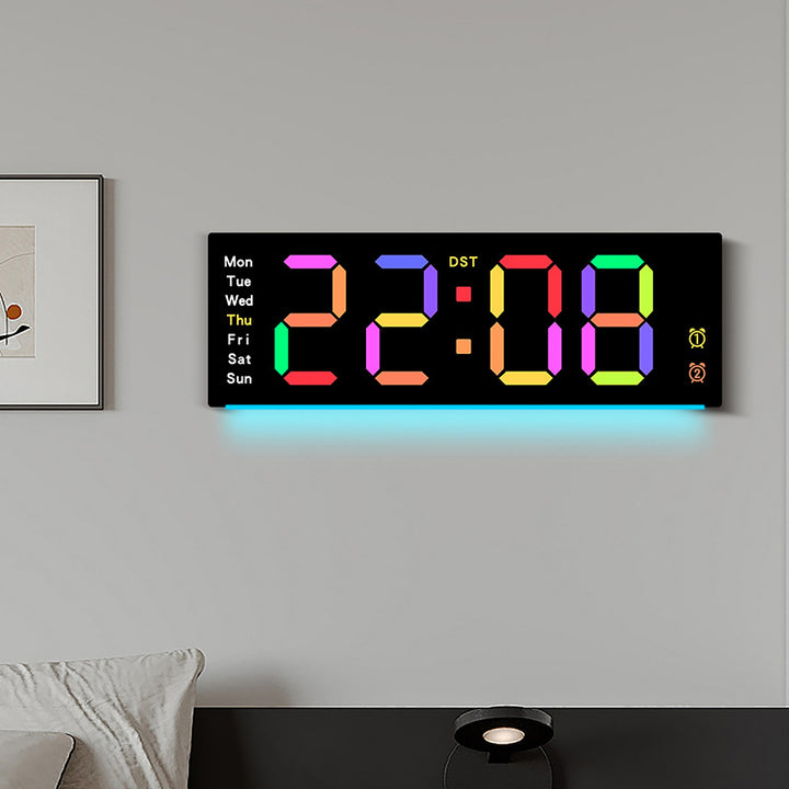 Digital wall clock with temperature sensor Bowlift