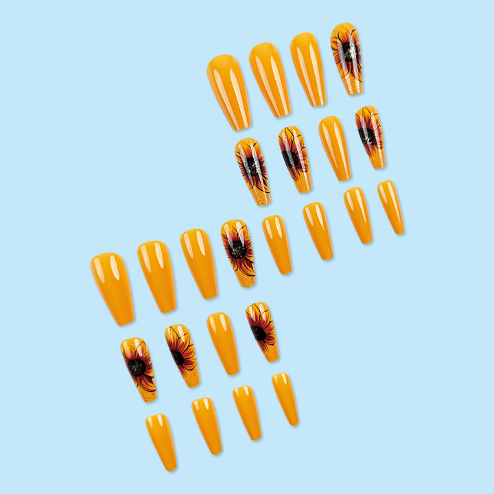 Floral Art Press-On Nail Set Bowlift