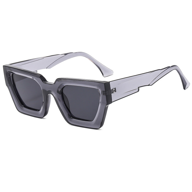 Ladies stylish square sunglasses in modern design with refined plastic frame Bowlift