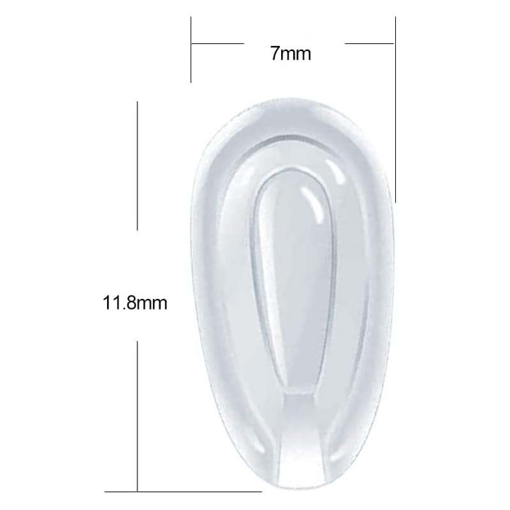 Transparent Gel Eyewear Nose Pads Bowlift