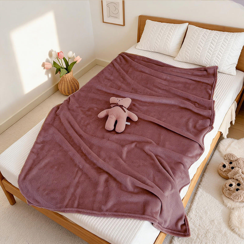 Ladies Cozy Microfiber Throw Blanket Bowlift